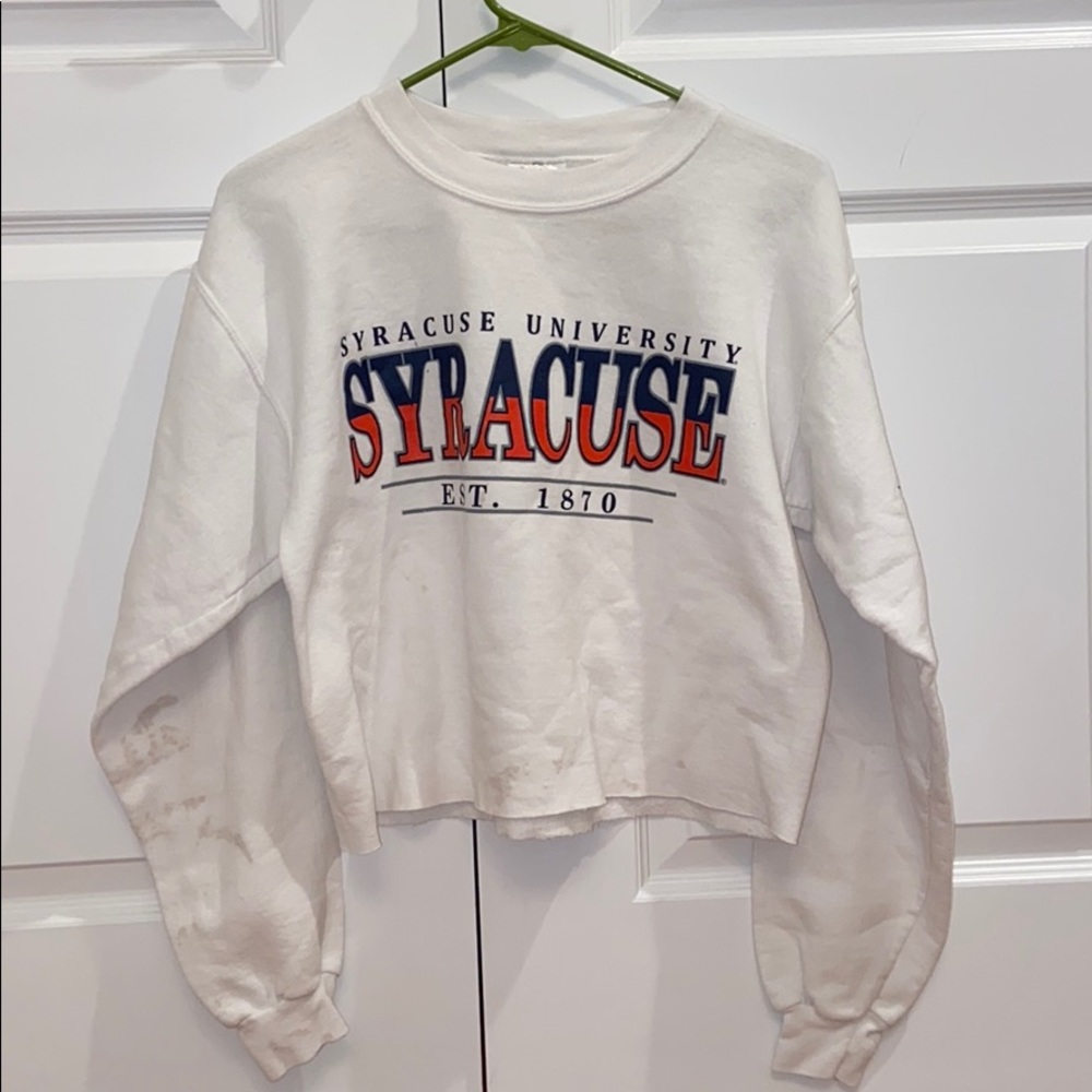 Syracuse cropped crewneck